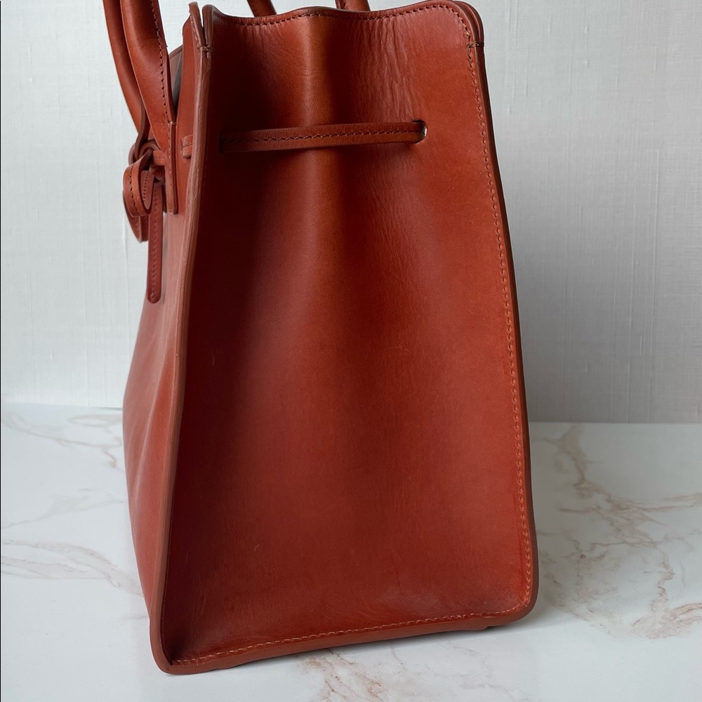 Mansur Gavriel Caramel Leather Tote. - Picture 6 of 16
